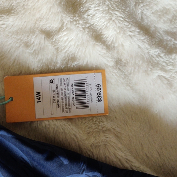 Kona Sol blue one piece bathing suit - Picture 3 of 7